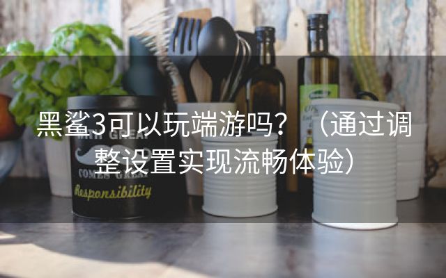 黑鲨3可以玩端游吗？（通过调整设置实现流畅体验）