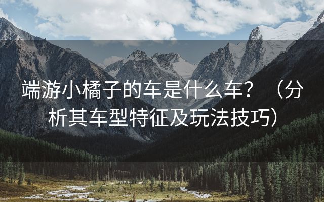 端游小橘子的车是什么车？（分析其车型特征及玩法技巧）