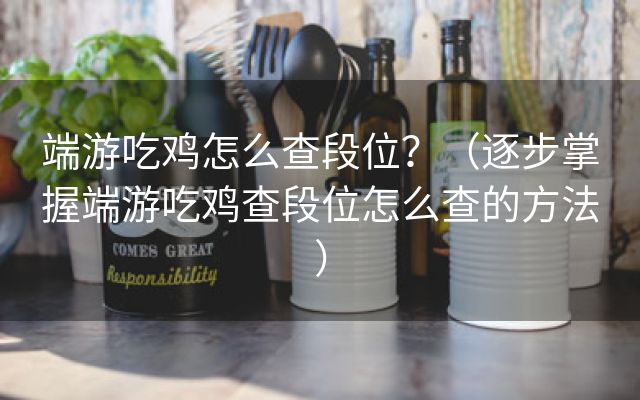 端游吃鸡怎么查段位？（逐步掌握端游吃鸡查段位怎么查的方法）