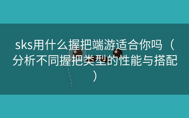 sks用什么握把端游适合你吗（分析不同握把类型的性能与搭配）