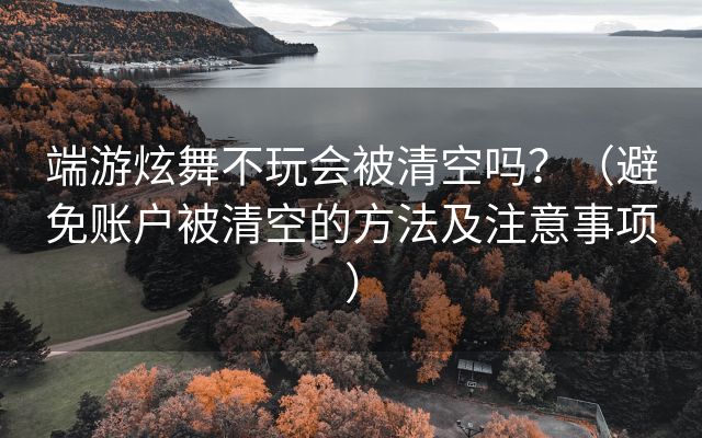 端游炫舞不玩会被清空吗？（避免账户被清空的方法及注意事项）